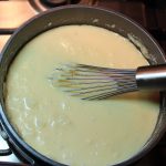 Add 1 can evaporated milk.  Stir in 1/3 cup Ultra Gel slowly with a wire whisk